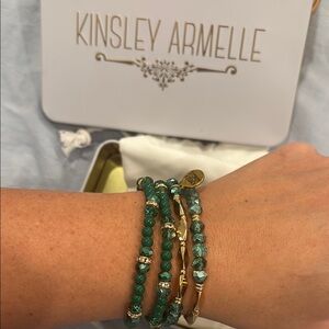 Kinsley Armelle JADE BRACELET SET